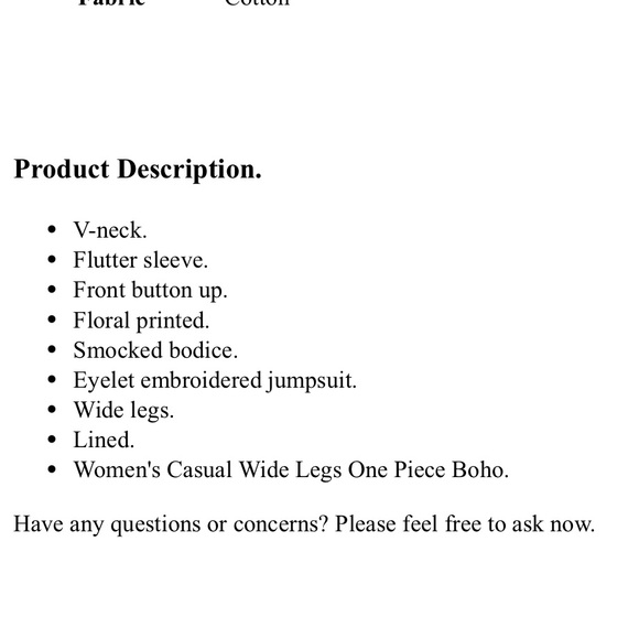 NWT Anthropologie The Peregrine Jumpsuit Women Casual Eyelet Wide-Leg - Size S - Picture 6 of 6